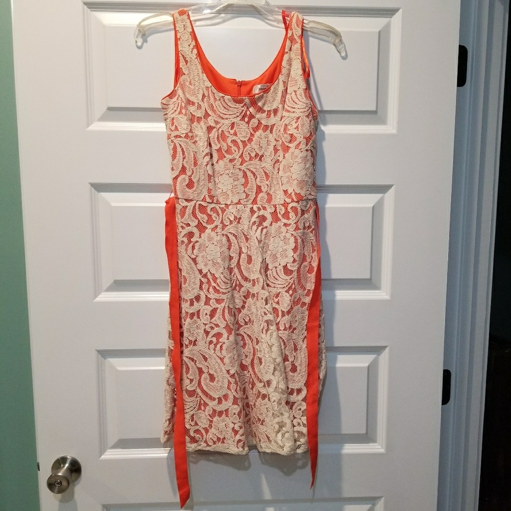 Cream lace dress